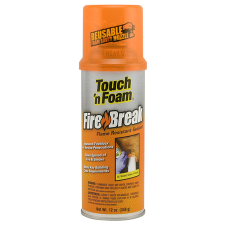 Dap Fire Barrier Spray Foam Sealant, Aerosol Can, Orange 501212